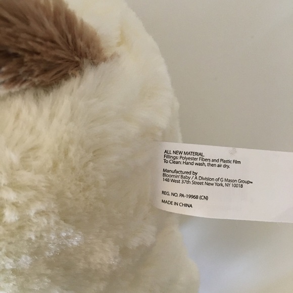 NEW Puppy Super Soft Plush Stuffed Animal with Rattle Baby Gift | Rachel Zoe - Picture 7 of 7